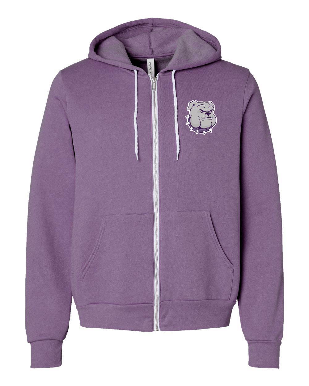 Portola Bulldog BELLA + CANVAS Sponge Fleece Full-Zip Hoodie