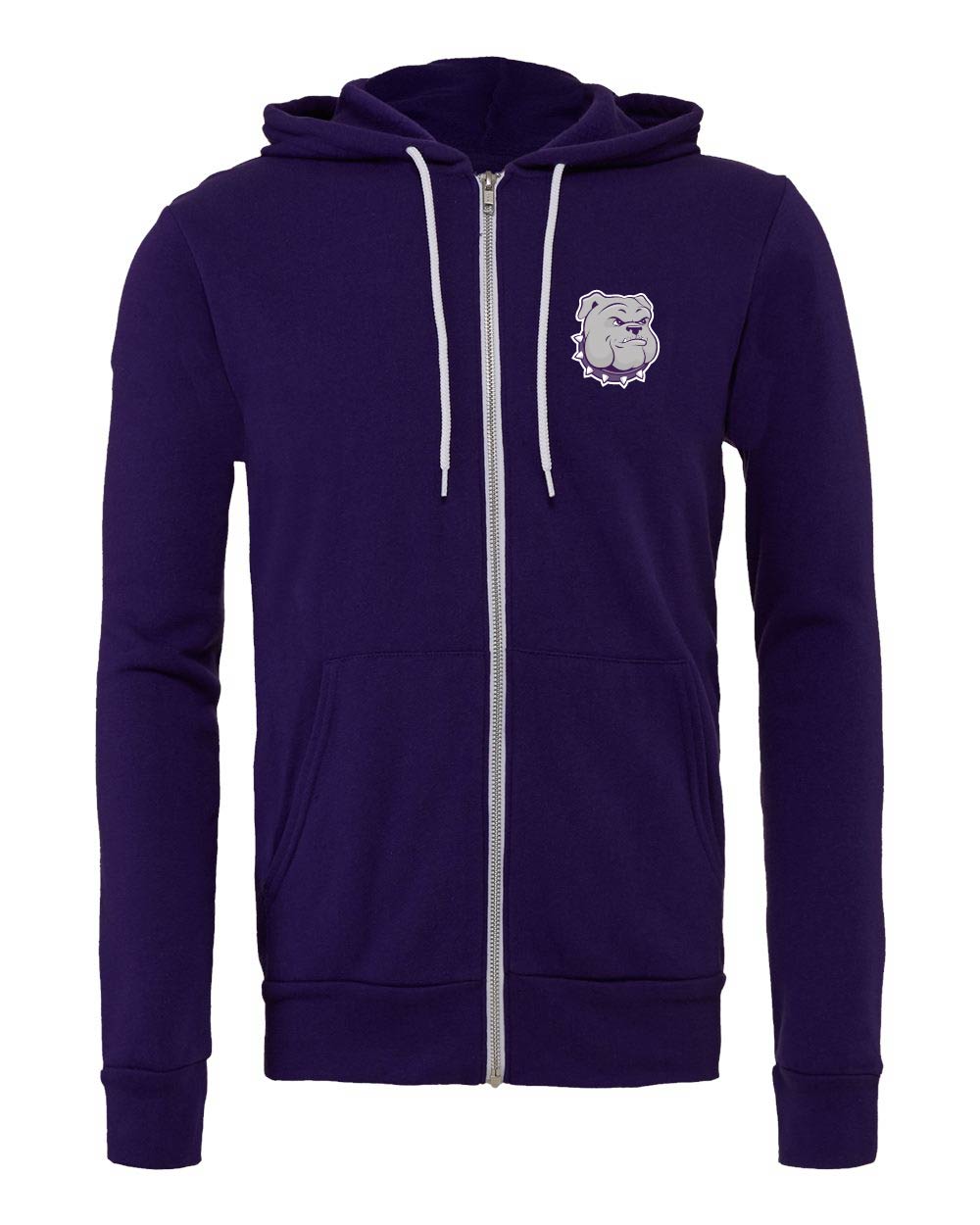 Portola Bulldog BELLA + CANVAS Sponge Fleece Full-Zip Hoodie