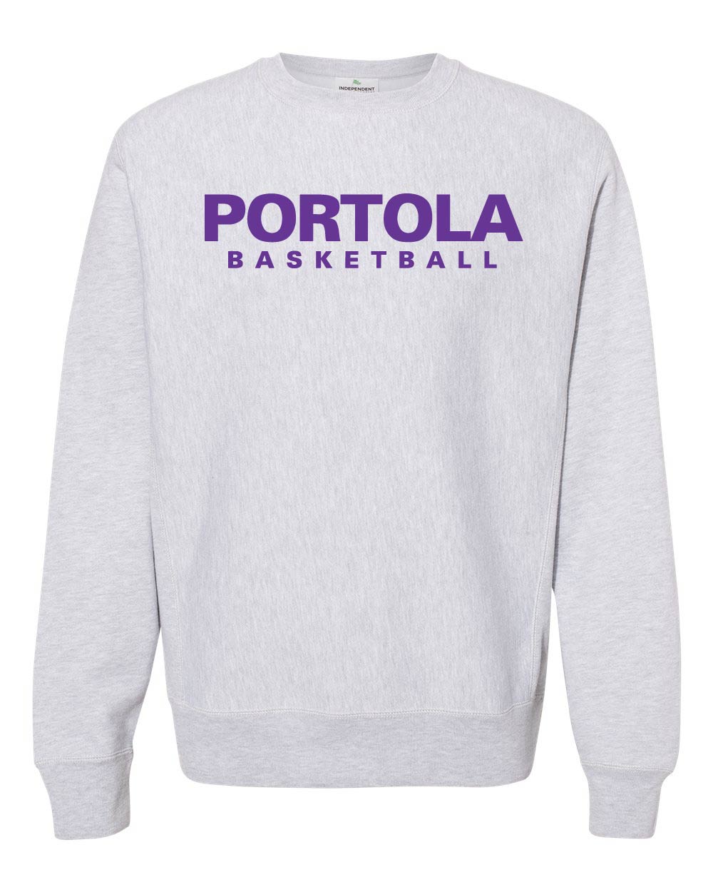 Portola Basketball Independent Trading Co Premium Heavyweight Cross-Grain Crewneck Sweatshirt