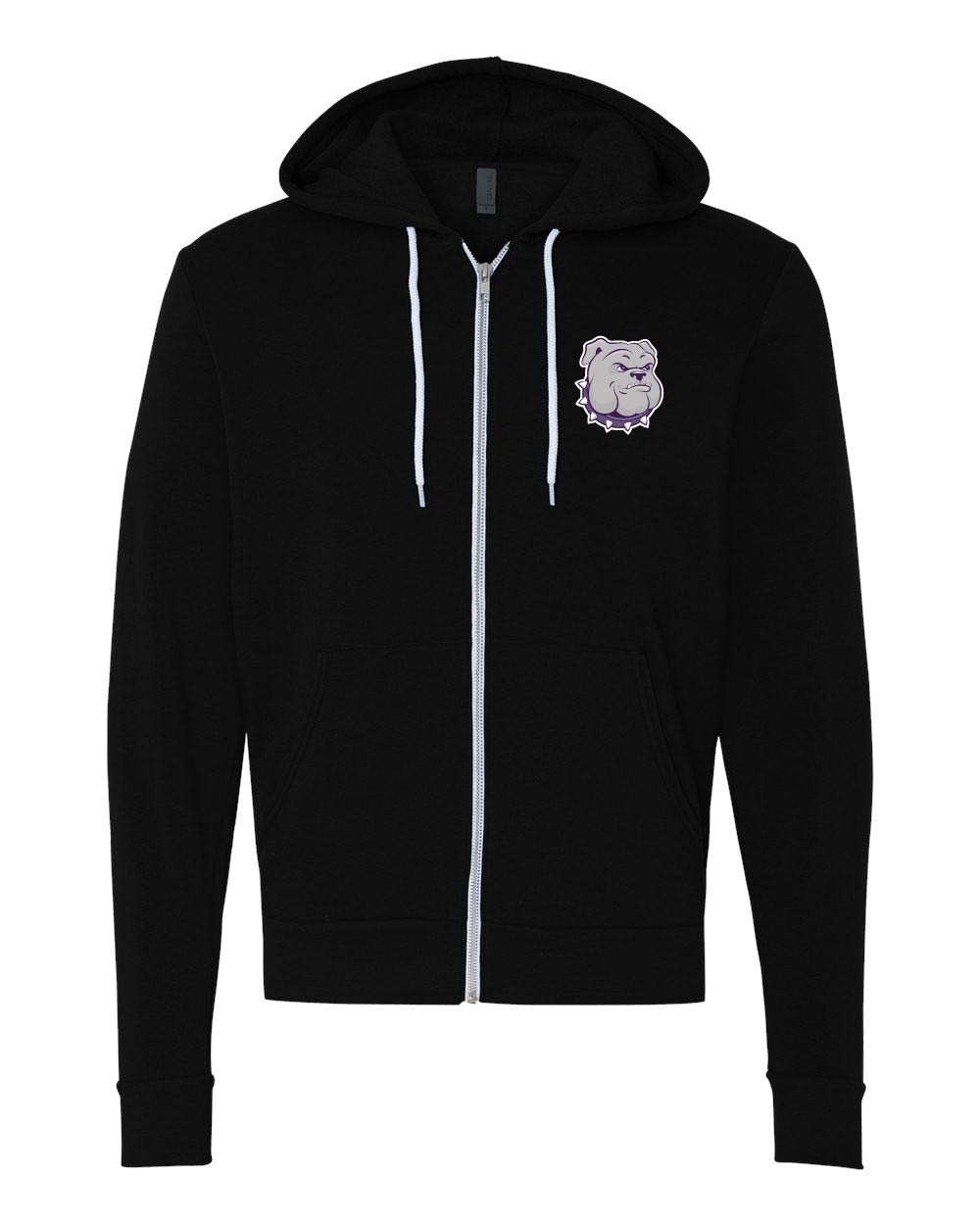 Portola Bulldog BELLA + CANVAS Sponge Fleece Full-Zip Hoodie