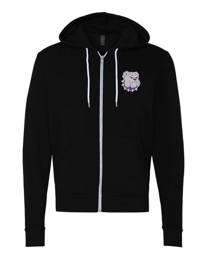 Portola Bulldog BELLA + CANVAS Sponge Fleece Full-Zip Hoodie