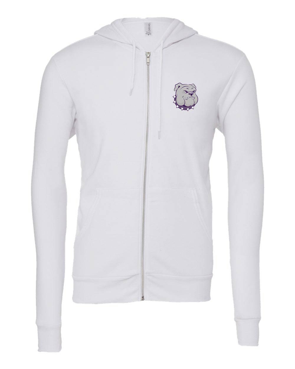Portola Bulldog BELLA + CANVAS Sponge Fleece Full-Zip Hoodie
