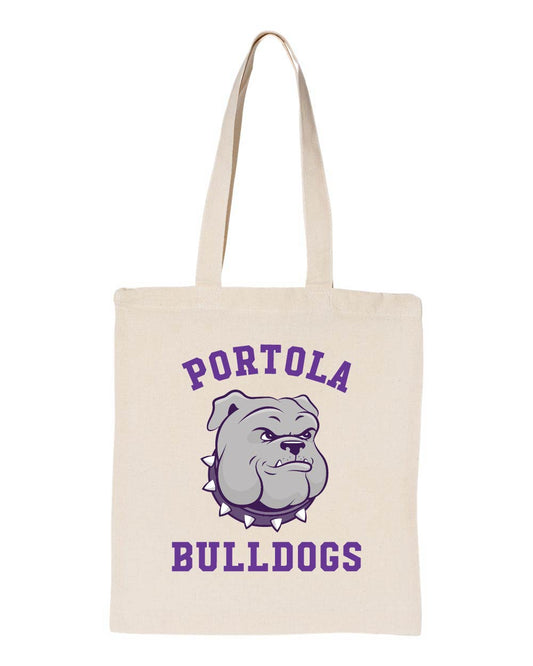 Portola Bulldogs OAD Large Canvas Tote