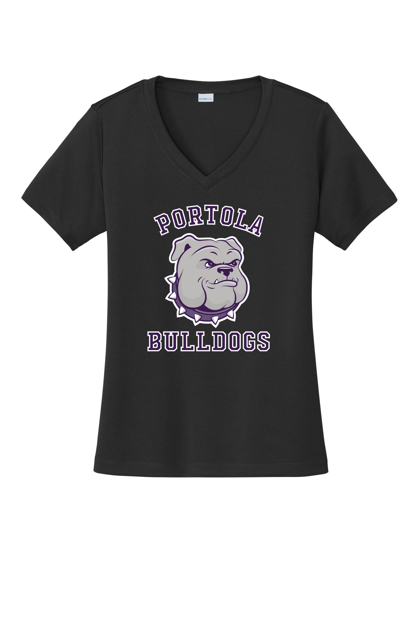 Portola Bulldogs Sport-Tek® Women's PosiCharge® Competitor™ V-Neck Tee