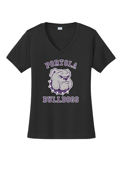 Portola Bulldogs Sport-Tek® Women's PosiCharge® Competitor™ V-Neck Tee
