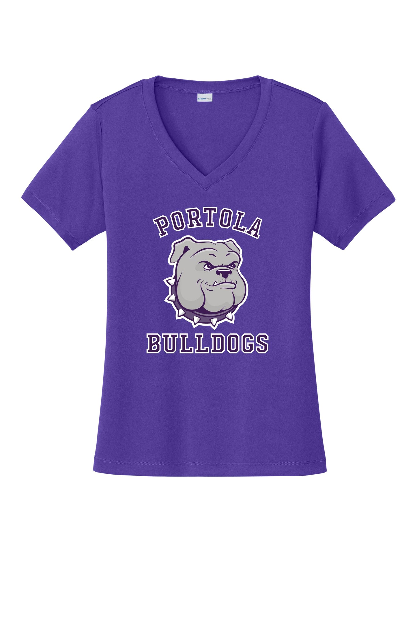 Portola Bulldogs Sport-Tek® Women's PosiCharge® Competitor™ V-Neck Tee